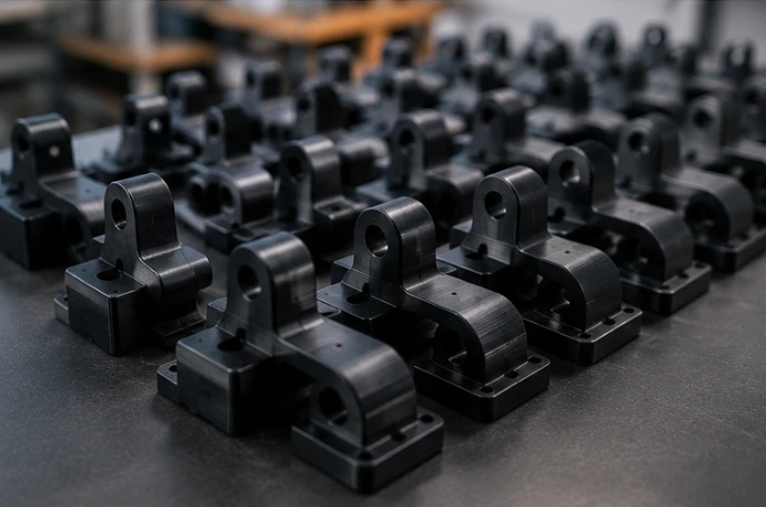 Multiple 3D printed functional components